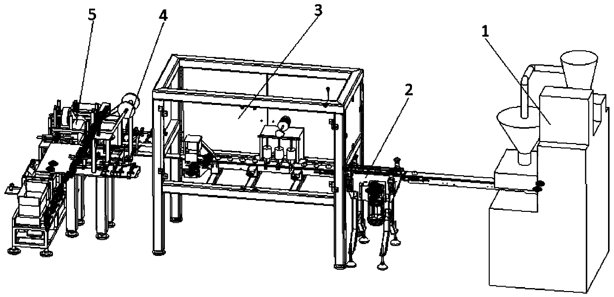 Cam intermittent type rapidly-formed packaging device