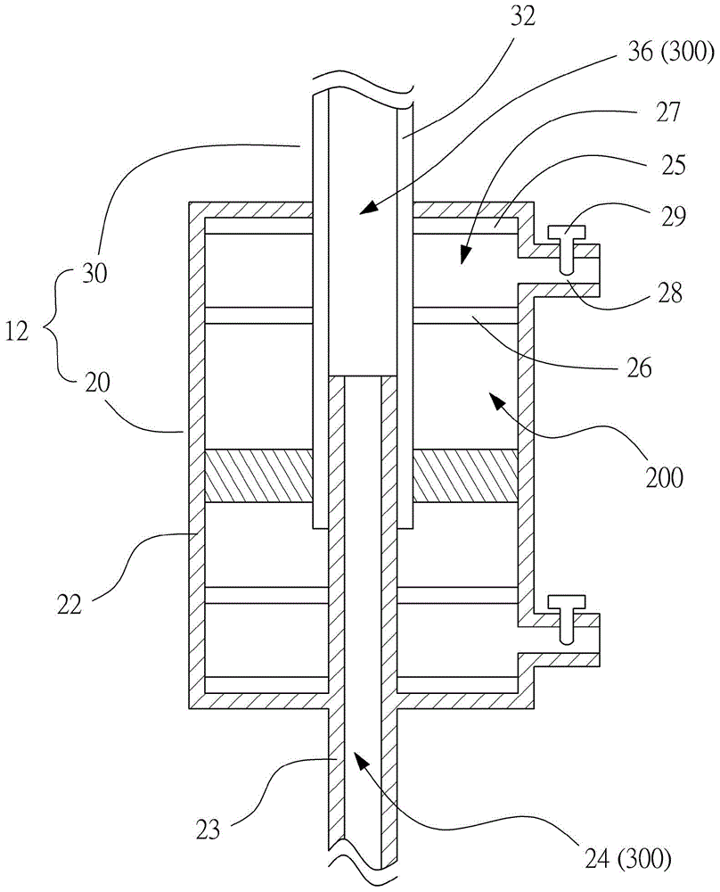 Hollow buffer driving device