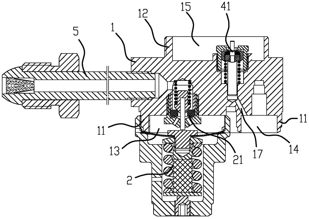 Three-stage pressure reducer