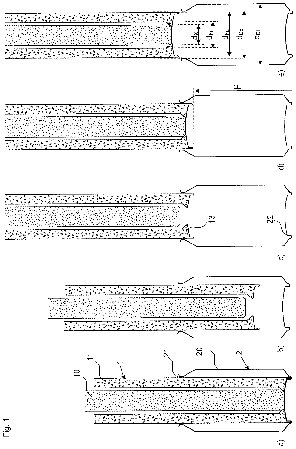 Method for filling cylindrical containers, in particular cans, and filling arrangement of a filling device and a container