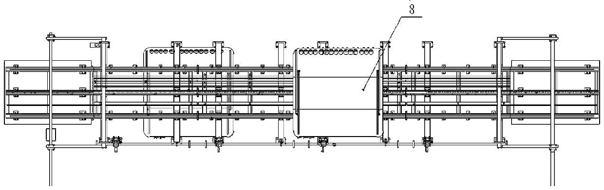 Air bed detection assembly line and air passage combining and separating device thereof