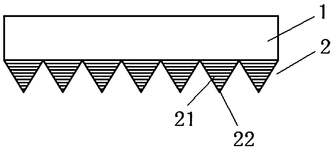 Anti-dazzle diffuser plate with step-shaped micro structure and lighting device