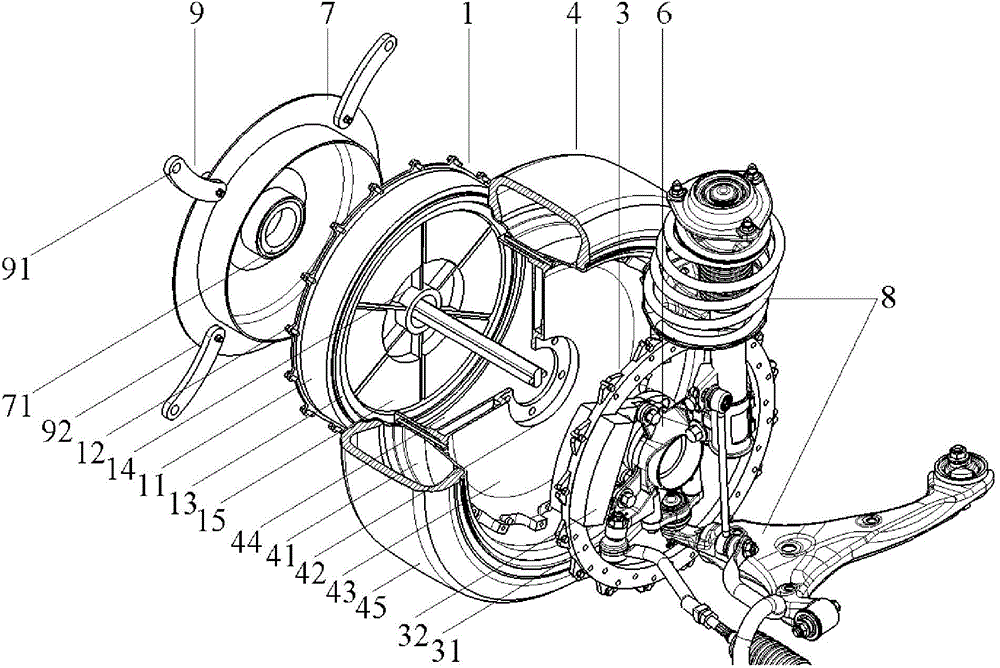 Wheel drive system