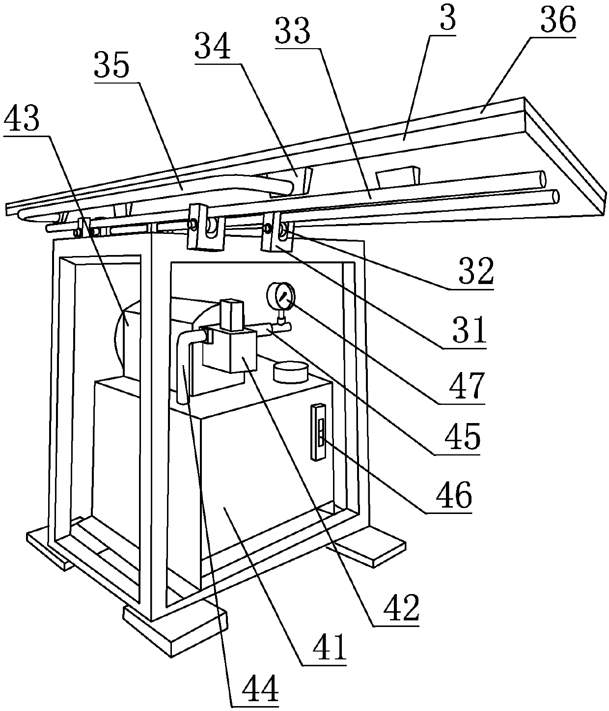 Vamp shaping machine with non-rigid shaping plate and double-station carrying table