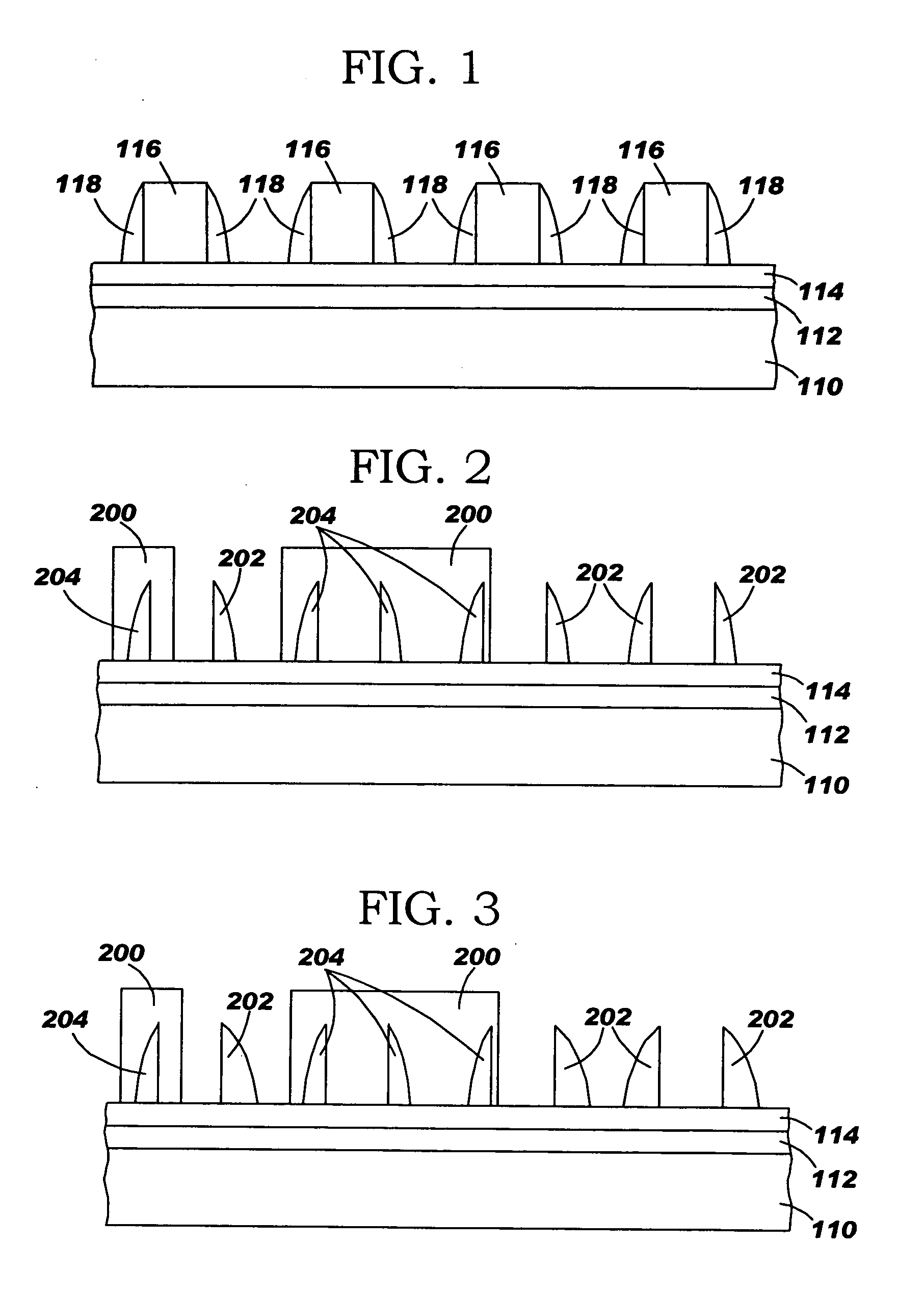 Method of independent P and N gate length control of FET device made by sidewall image transfer technique