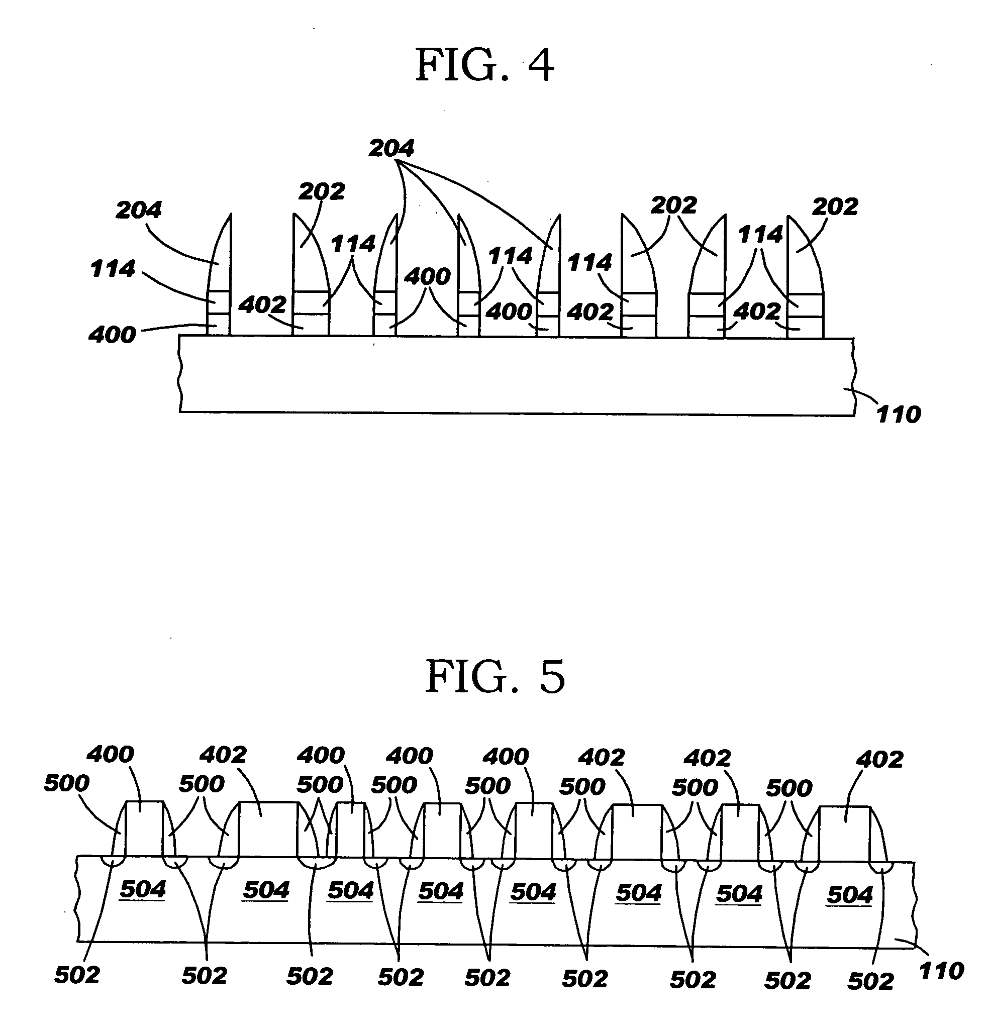 Method of independent P and N gate length control of FET device made by sidewall image transfer technique