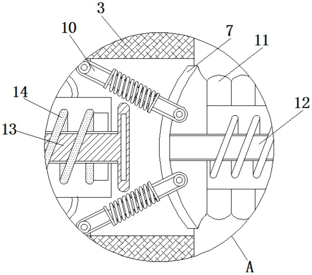 Lens spherical surface radian auxiliary detection equipment utilizing homopolar repulsion characteristic