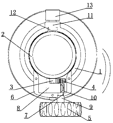 Single-handwheel focusing seat assembly for telescope