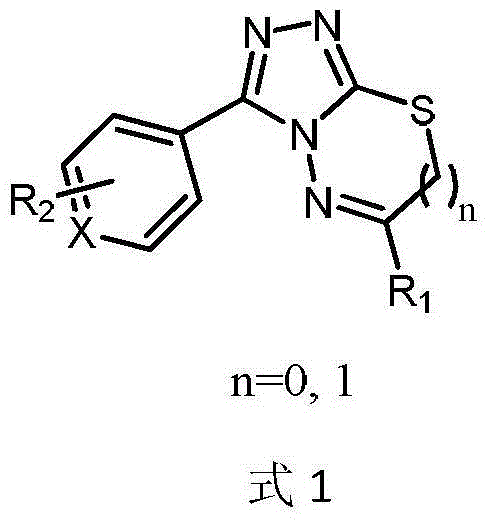 S-triazolo-thiadiazole and thiadiazine derivatives, preparation method and application thereof