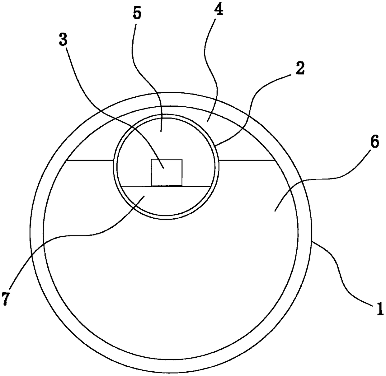 RFID label direction self-stabilizing device used for underground pipeline positioning