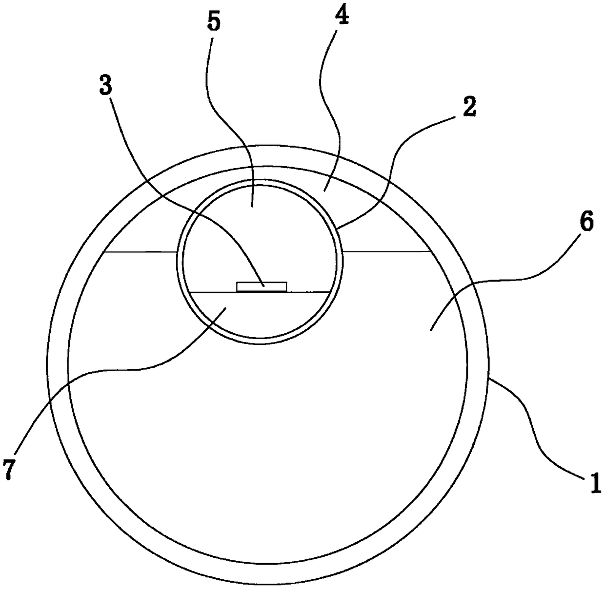 RFID label direction self-stabilizing device used for underground pipeline positioning