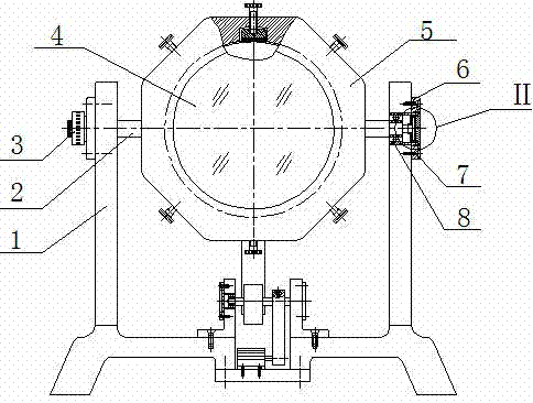 Oscillating mirror mechanism driven by cam