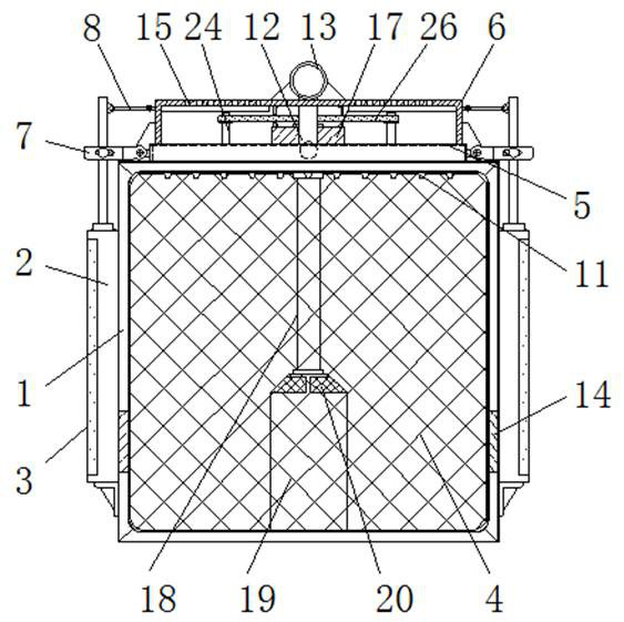 A fire-proof and flame-retardant system for self-checking the temperature of building fresh air exhaust ducts