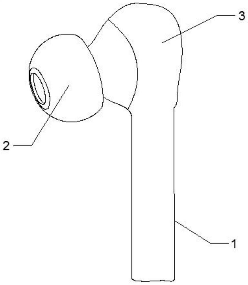 Antiskid high-definition Bluetooth earphone and Bluetooth earphone control method