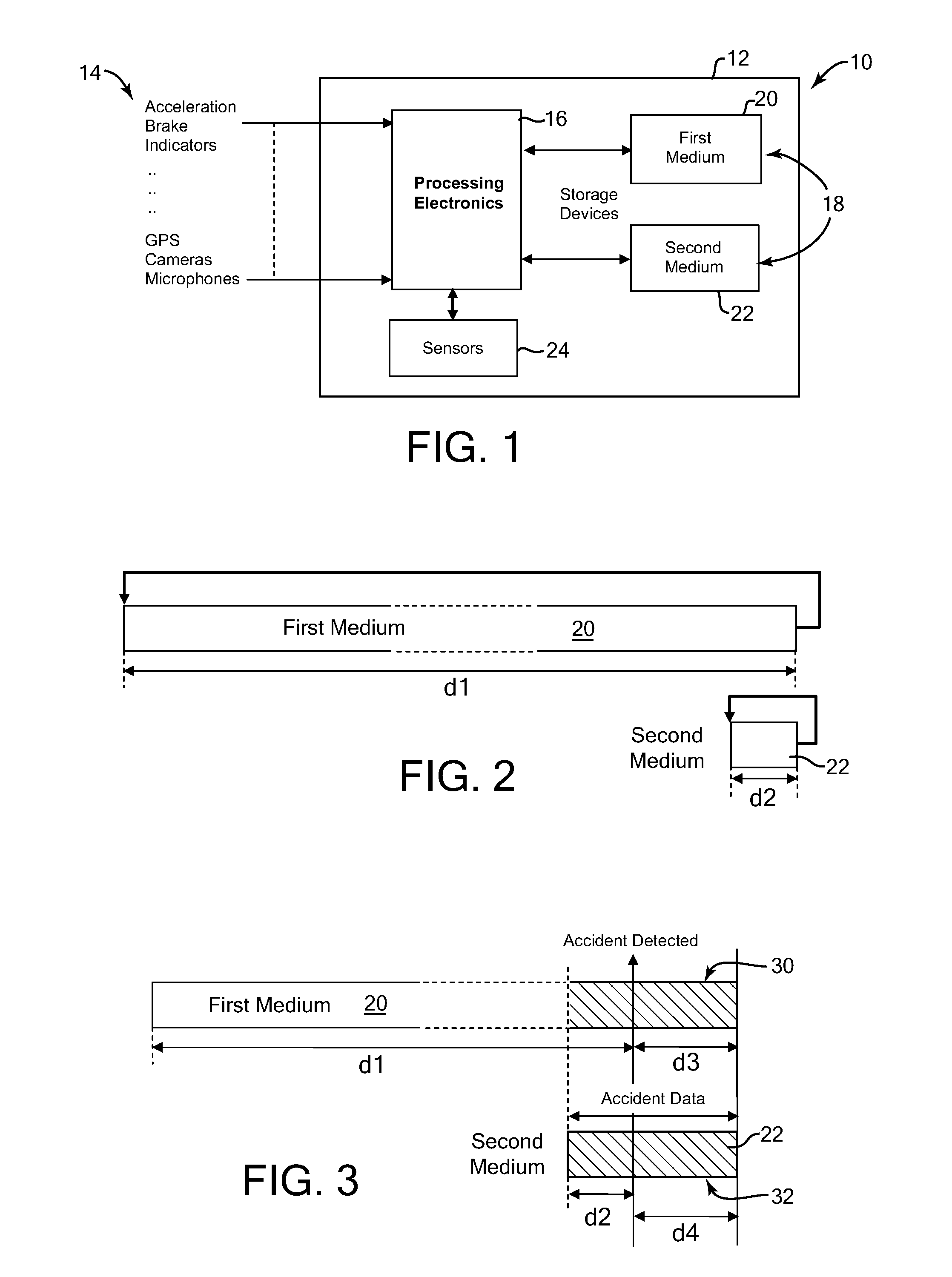 System and method for recording environmental data in vehicles