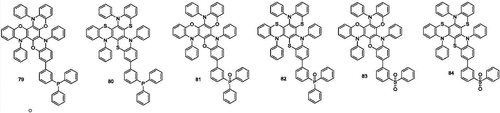Organic electroluminescence material with phenoxazine/thenoxazin type derivative and organic luminescent device