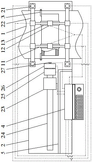 Visible grinding machine with automatic fine correction function