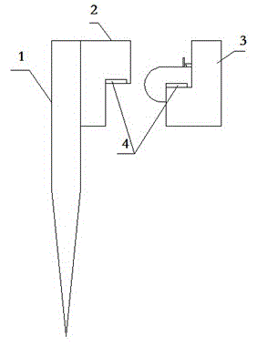 Rapid connection device of grounding line