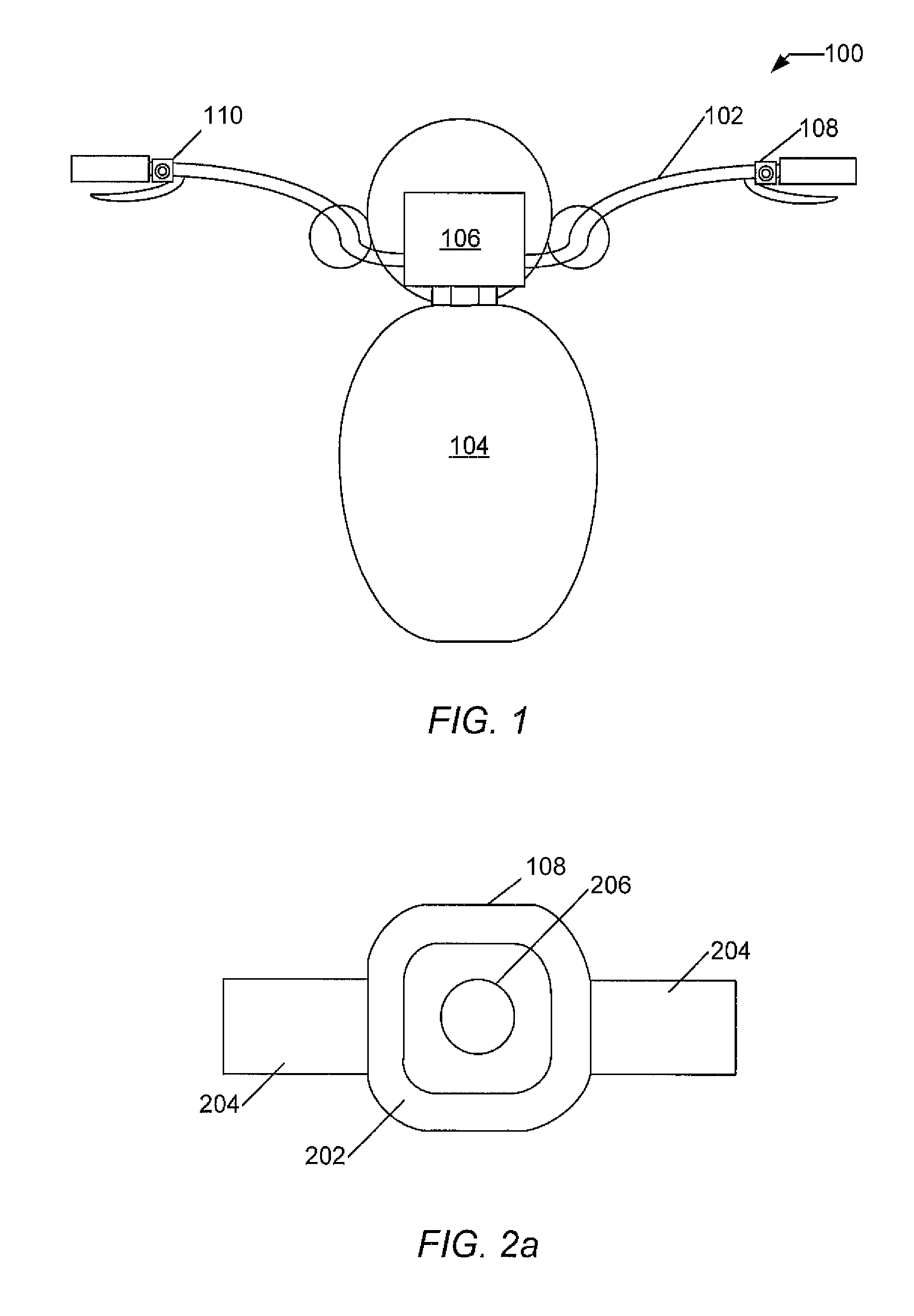 Handlebar audio controls