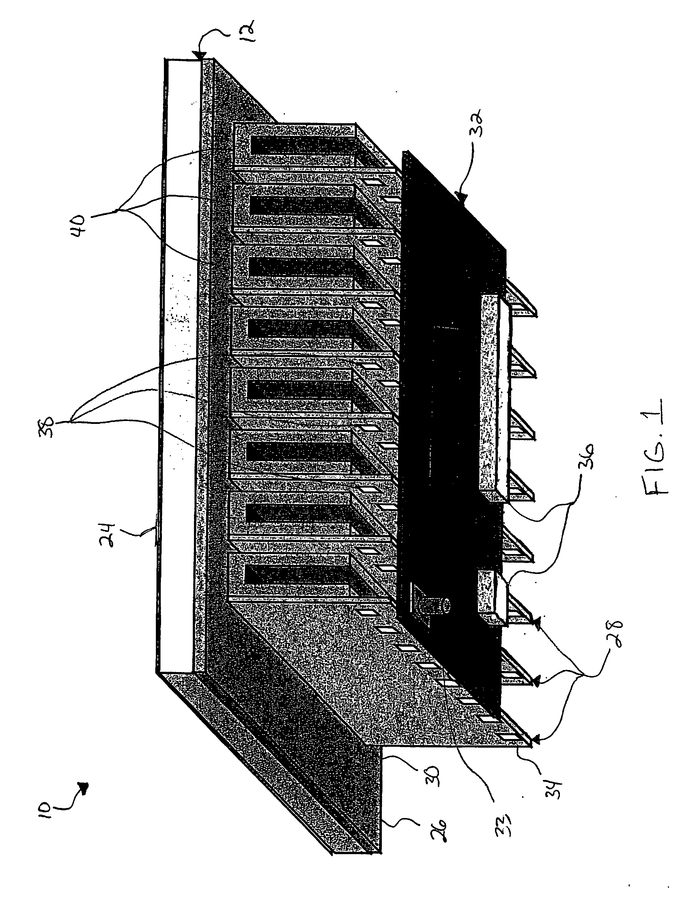 Phased array antenna including transverse circuit boards and associated methods