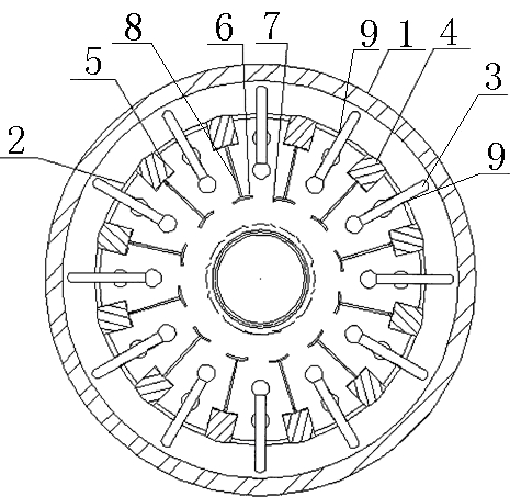 Steering pump device of double-acting variable vane