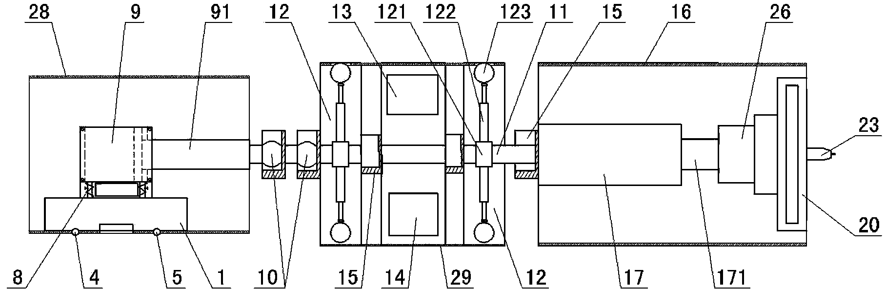 Pipeline flash butt-welding welding seam plasma slag clearing and heat treatment machine