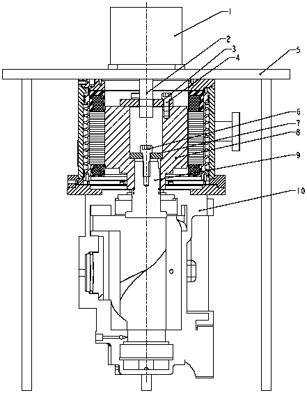Dedicated machine for assembly and disassembly of motor rotor assembly, and operating method for dedicated machine