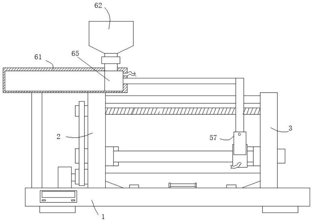 A mechanical hydraulic cylinder automatic painting device