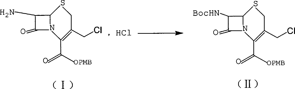 A kind of efficient preparation method of new cefotaxime sulfate intermediate