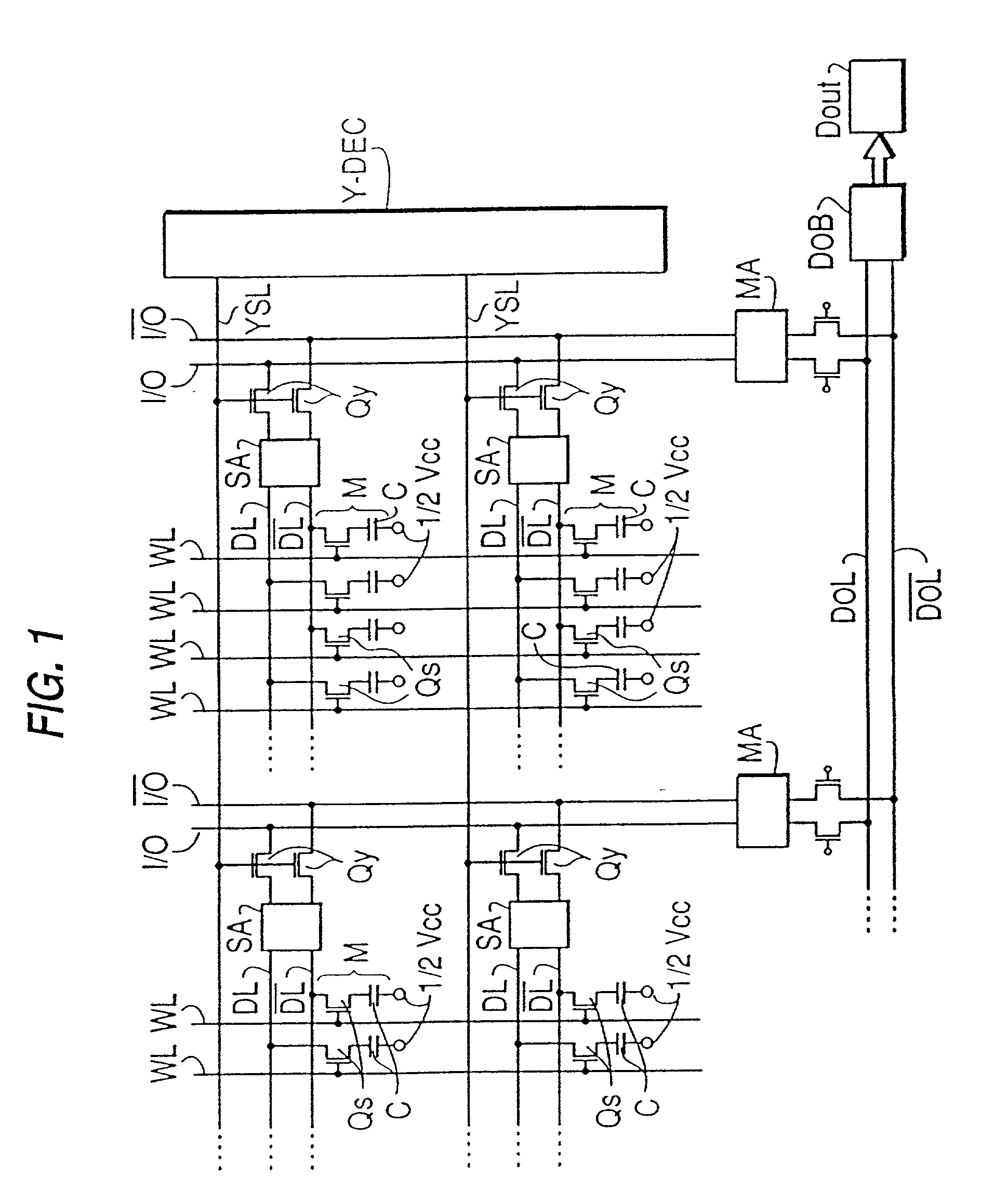 Semiconductor integrated circuit device having switching misfet and capacitor element and method of producing the same, including wiring therefor and method of producing such wiring