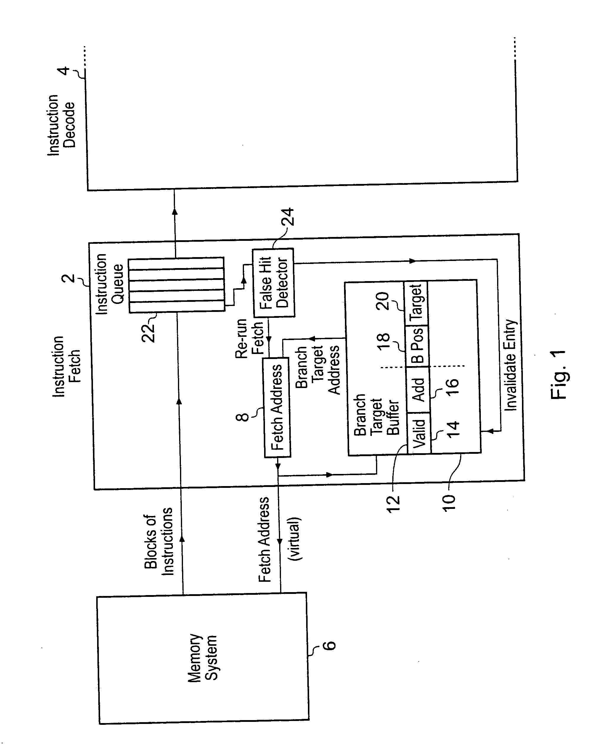Context switching within a data processing system having a branch prediction mechanism