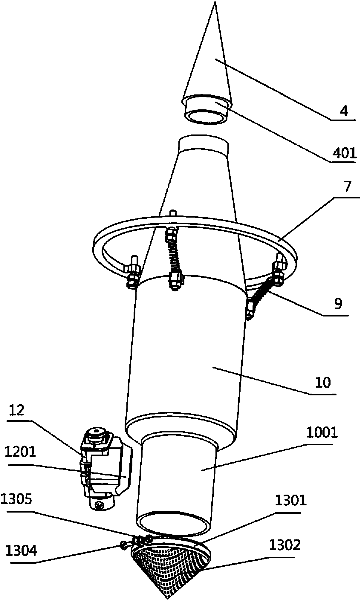 Device for generating gas-nanoparticle two-phase uniform fluid