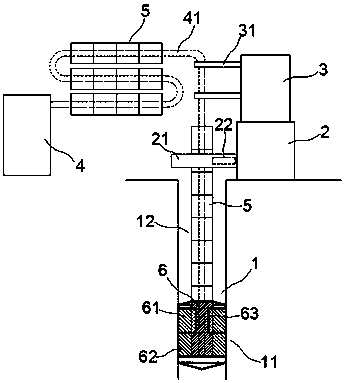 Chain type cement mixing pile machine