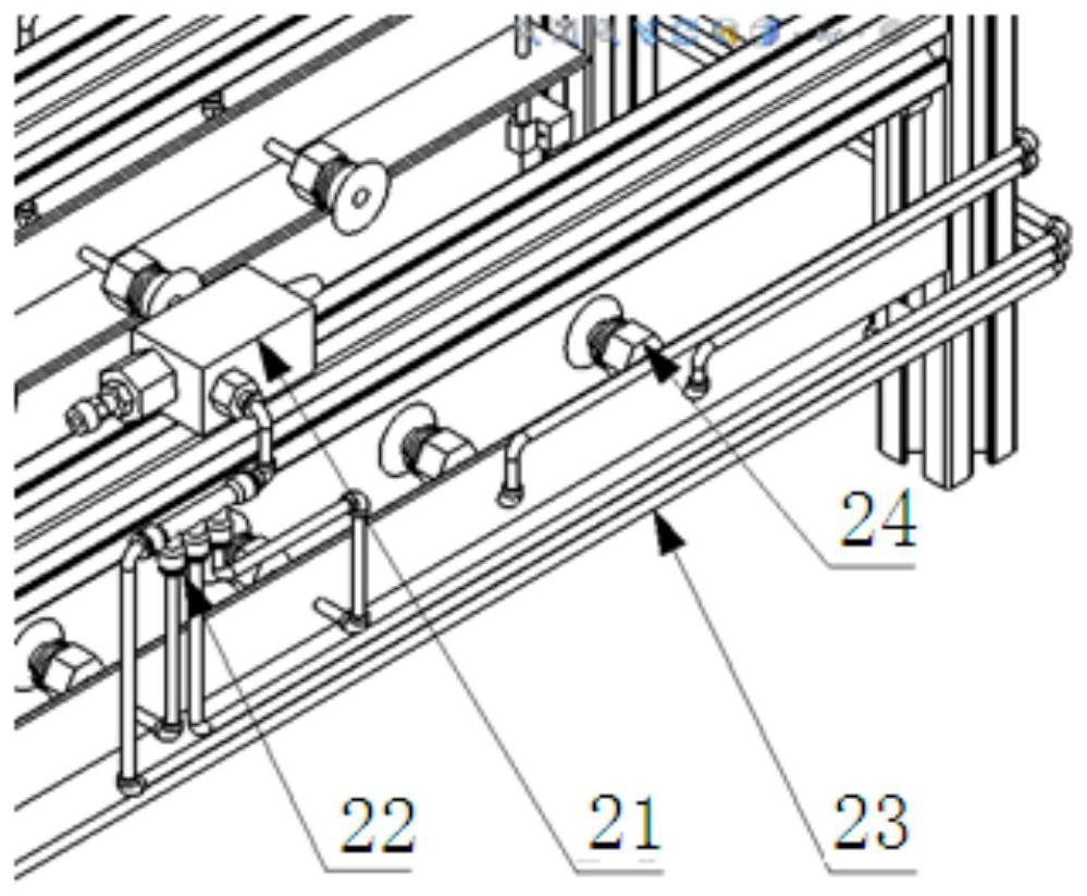 Pot picking and dividing mechanism of a potted flower pot seedling automatic transplanting machine