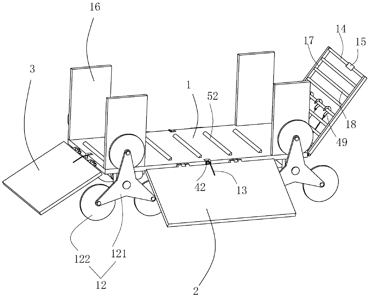 Electric power assisted carrying device for stair