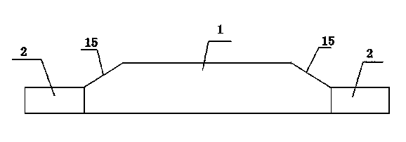 Fecal leakage plate of sow farrowing crate