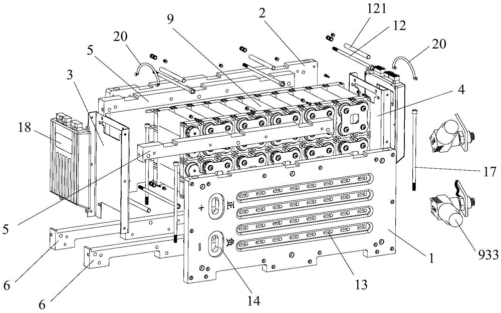 Cylindrical lithium-ion battery module fixing frame and battery assembly including the same