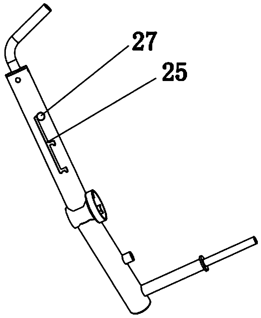 Leg-hooking massage training machine