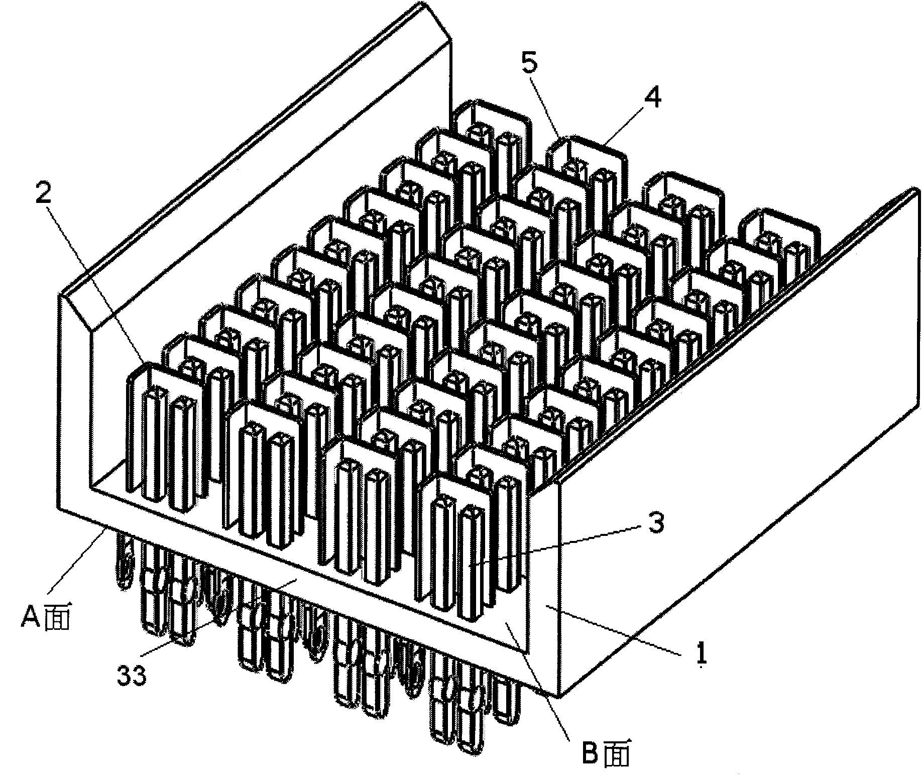 Combined shielding plate for high-speed connector
