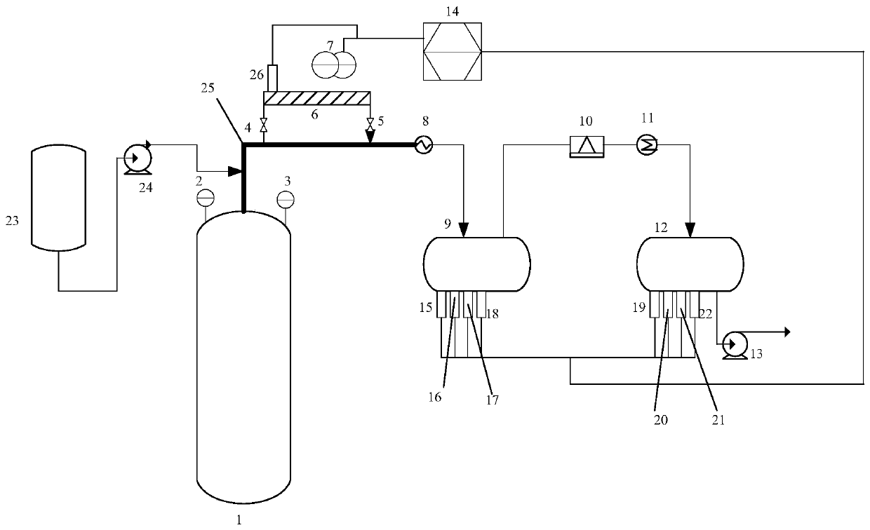 Visualization device for scaling and corrosion of tower top system of crude oil distillation device