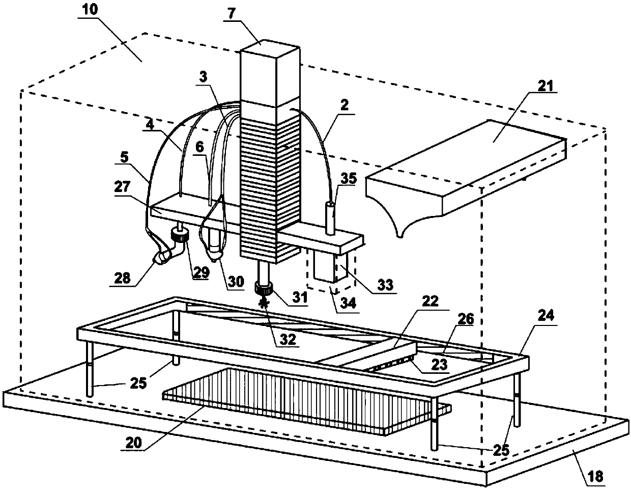 Laser additive manufacturing equipment and method for metal parts
