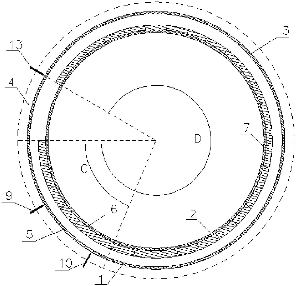 High-speed vertical magnetic resorting system of composite magnetic field and sorting method thereof