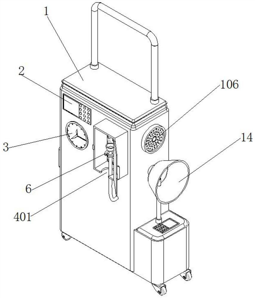 Anesthesia waste gas extraction and purification equipment for anesthesia room