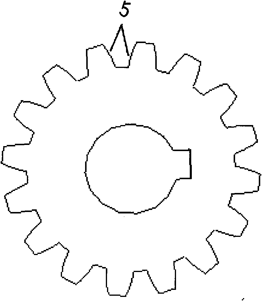 Gear with epicycloid-shaped tooth trace