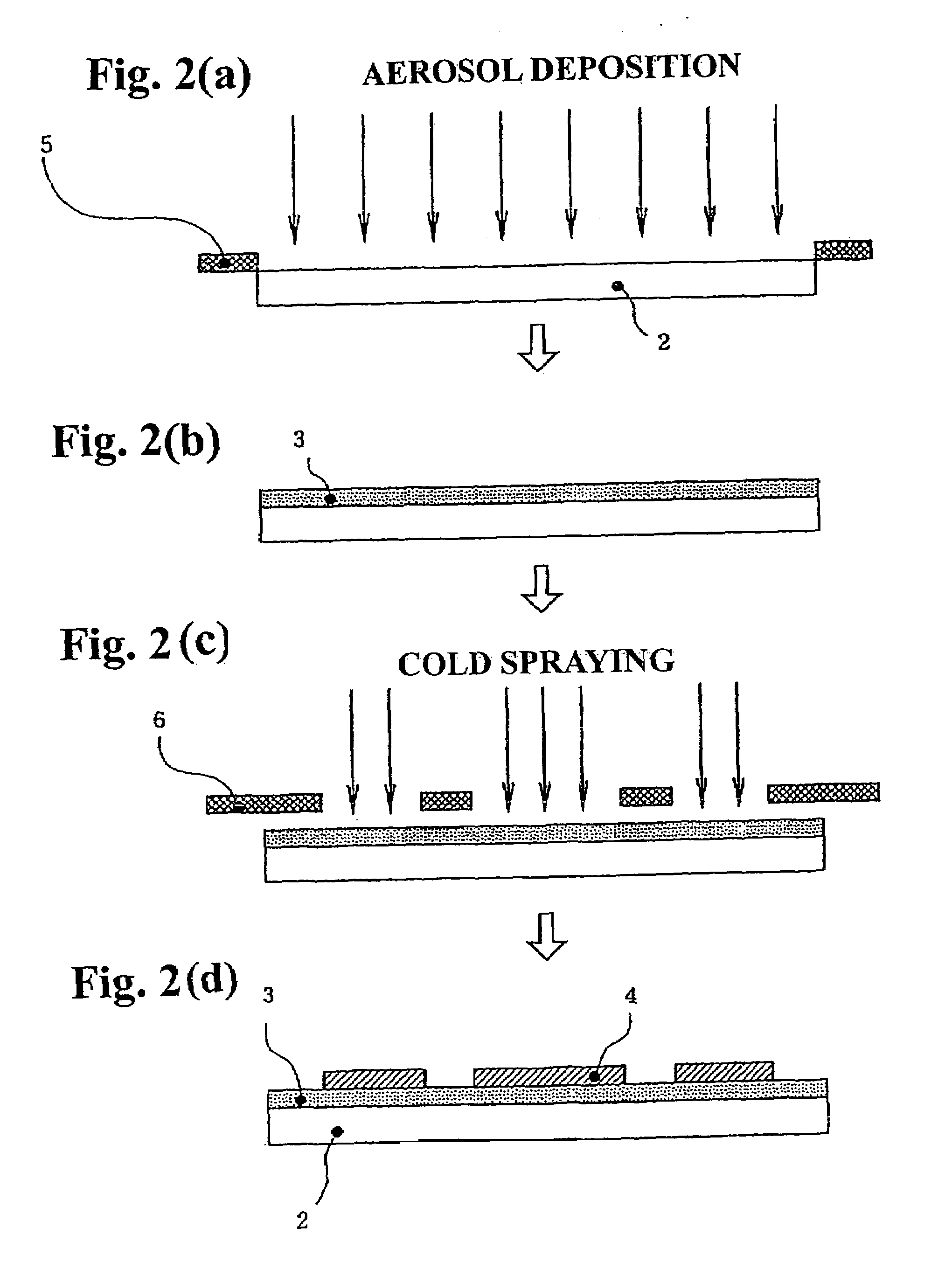 Insulating substrate and semiconductor device having a thermally sprayed circuit pattern