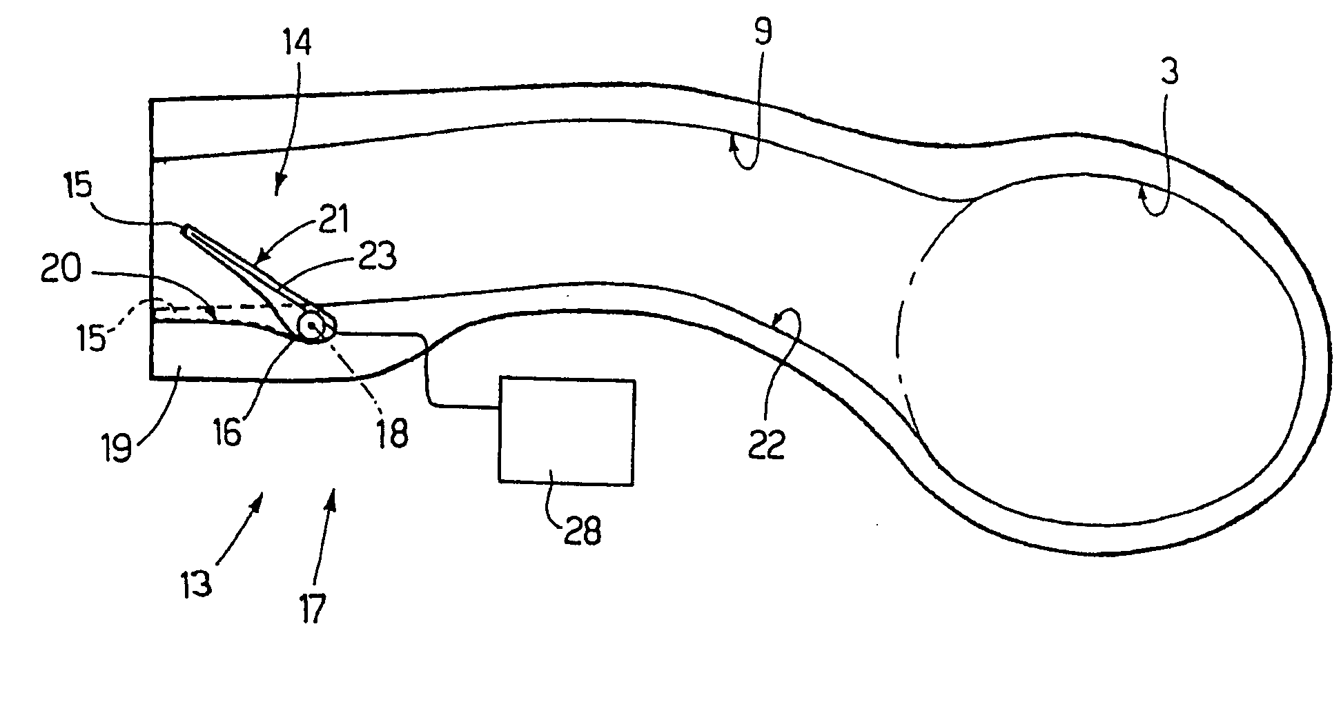 Choke device for an internal combustion engine intake system