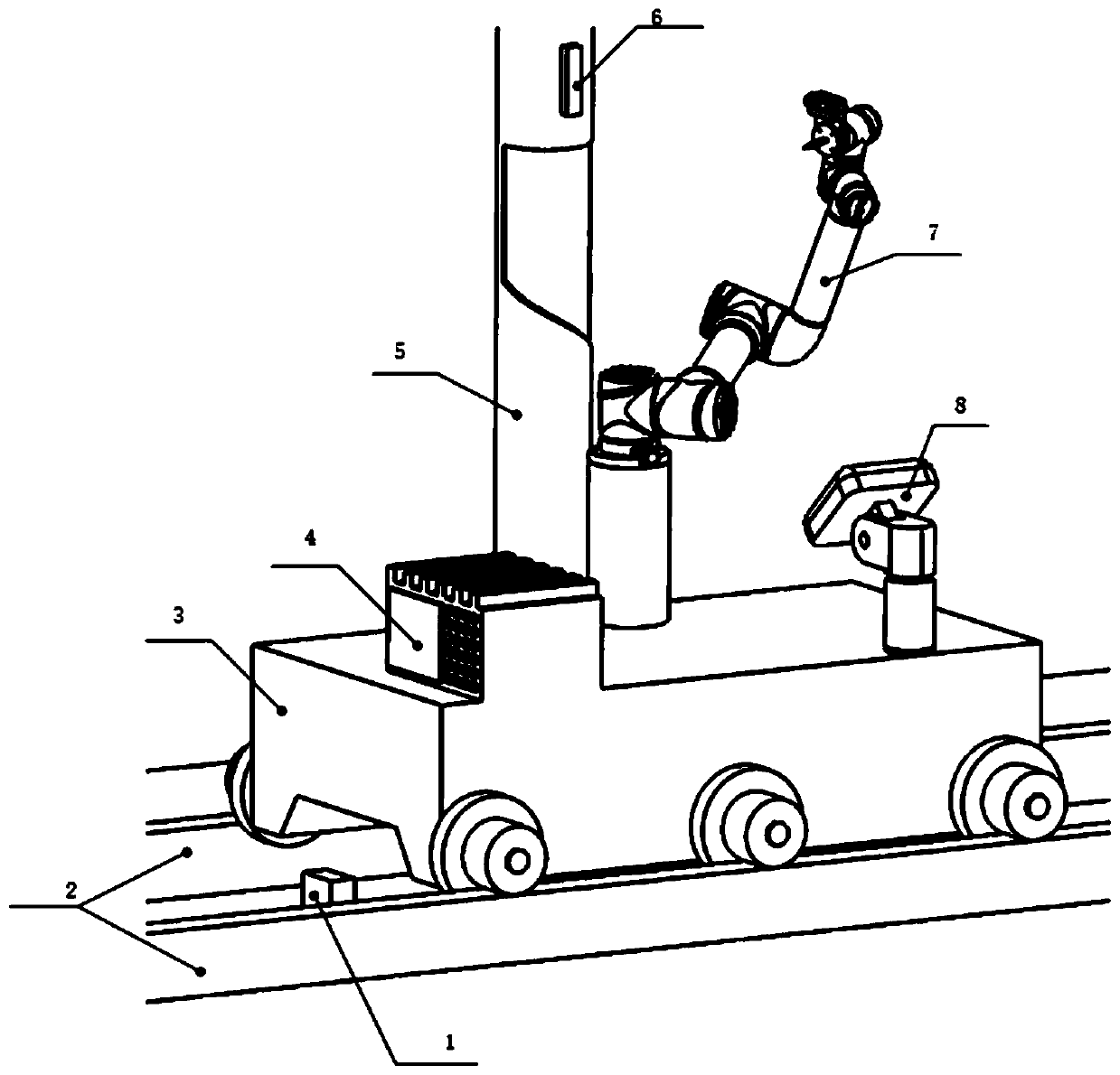 Rubber tapping robot system and rubber tapping method