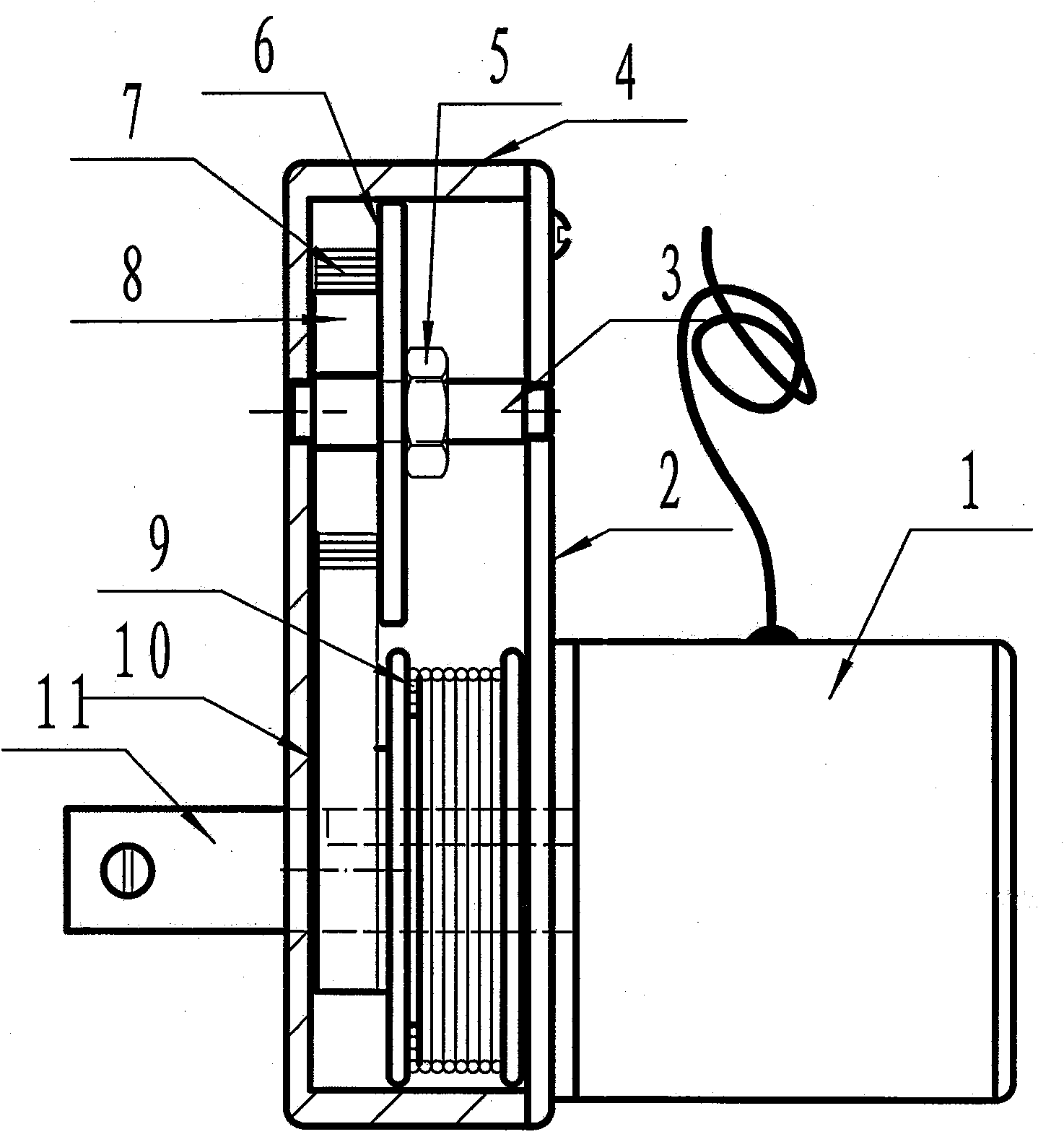 Sensor for testing characteristic of high-voltage switch