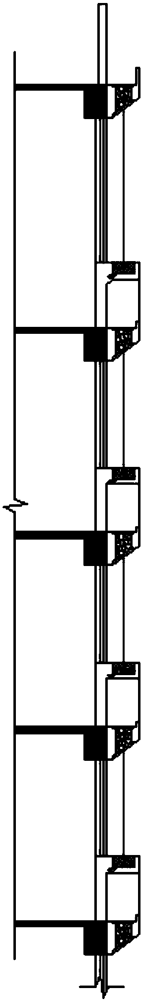 A green screen system for the facade of a multi-storey building