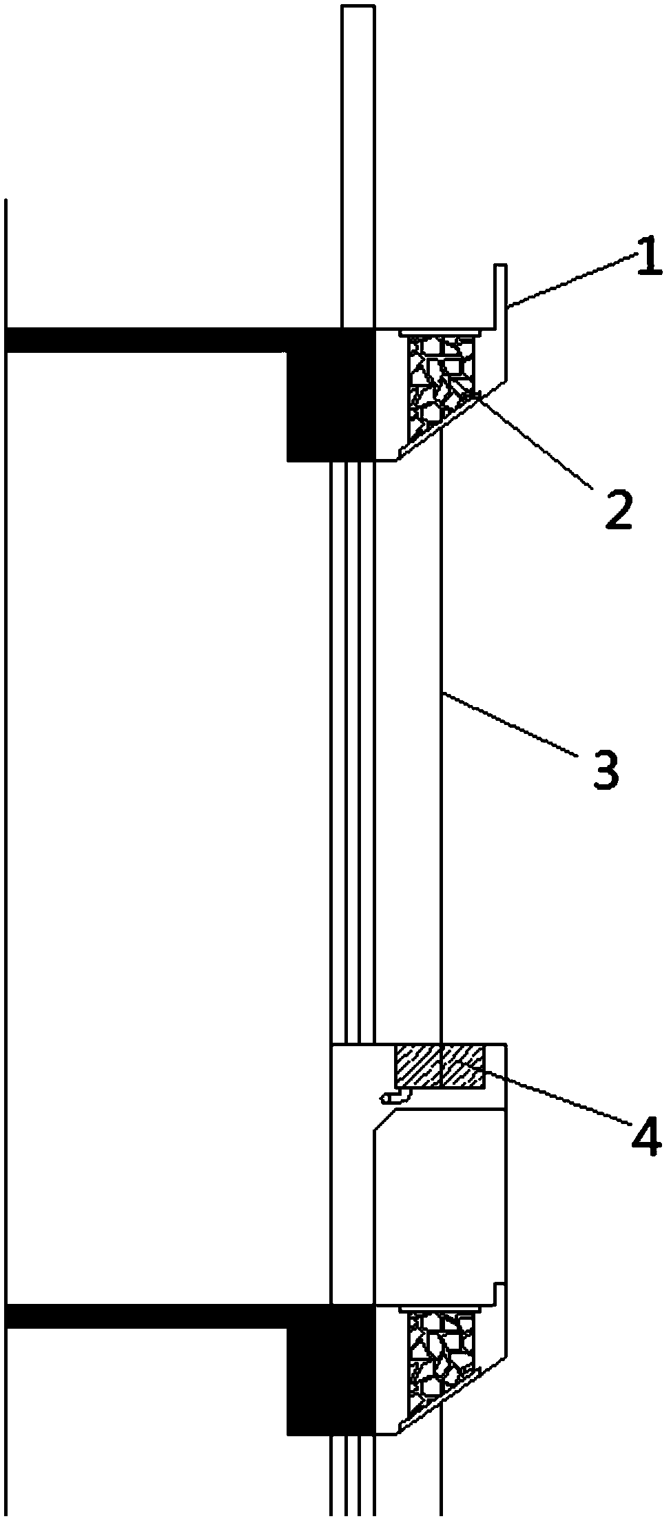 A green screen system for the facade of a multi-storey building